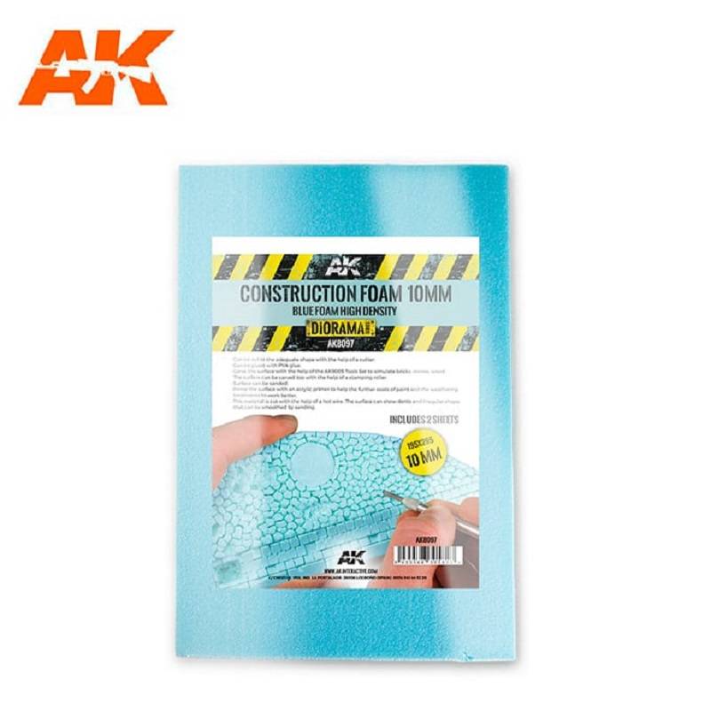 Construction Foam 10mm blue foam high density 195x295mm
