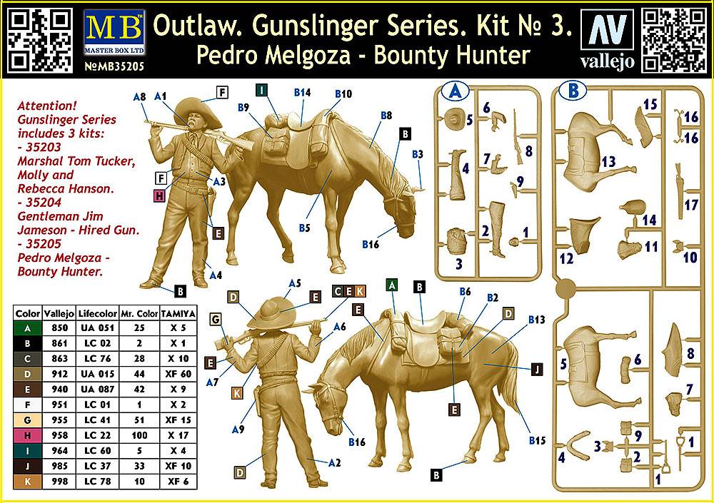 Outlaw. Gunslinger series. Kit No. 3. Pedro Melgoza - Bounty Hunter – Image 2