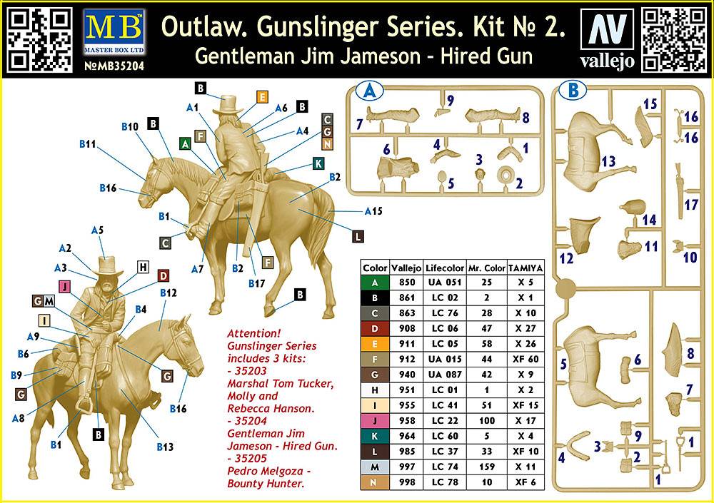 Outlaw. Gunslinger series. Kit No. 2. Gentleman Jim Jameson - Hired Gun – Image 7
