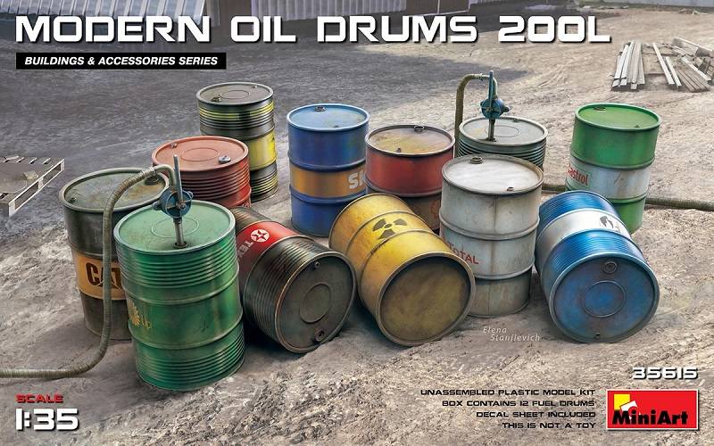 MODERN OIL DRUMS 200L