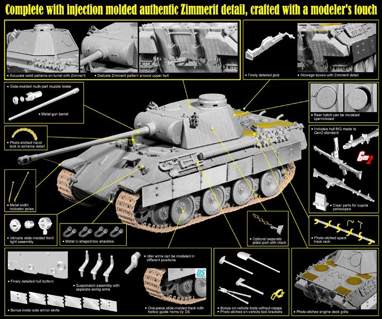 Sd.Kfz.171 Panther D w/Zimmerit – Image 3