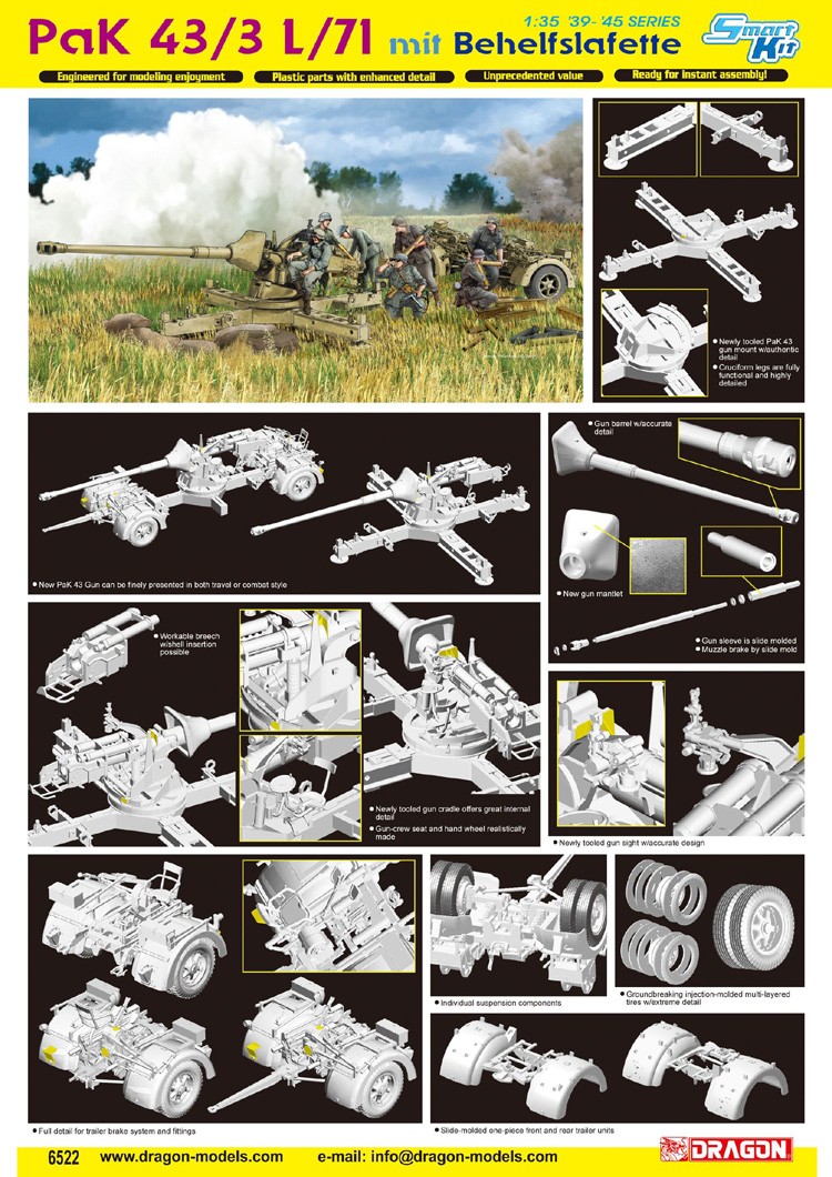PAK 43/3 L/71 w/BEHELFSLAFETTE – Image 3