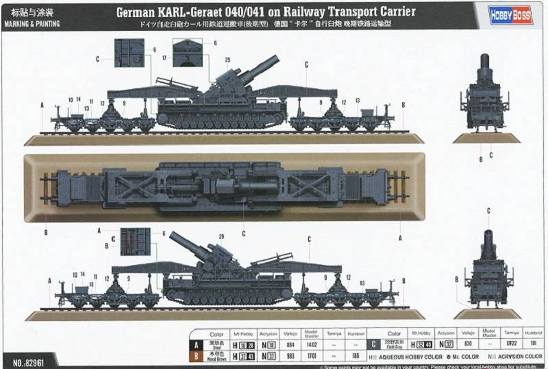 German KARL-Geraet 040/041 on Railway Transport Carrier – Image 12