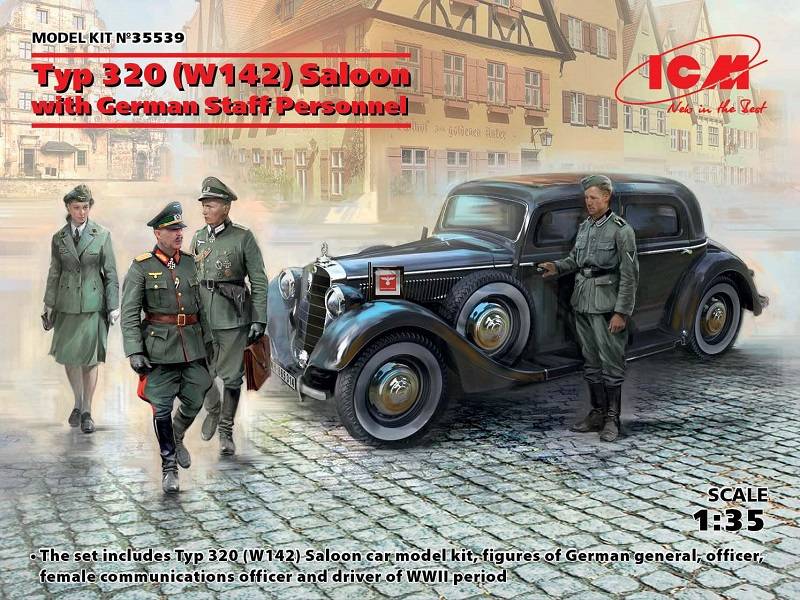 Typ 320 (W142) Saloon with German Staff Personnel