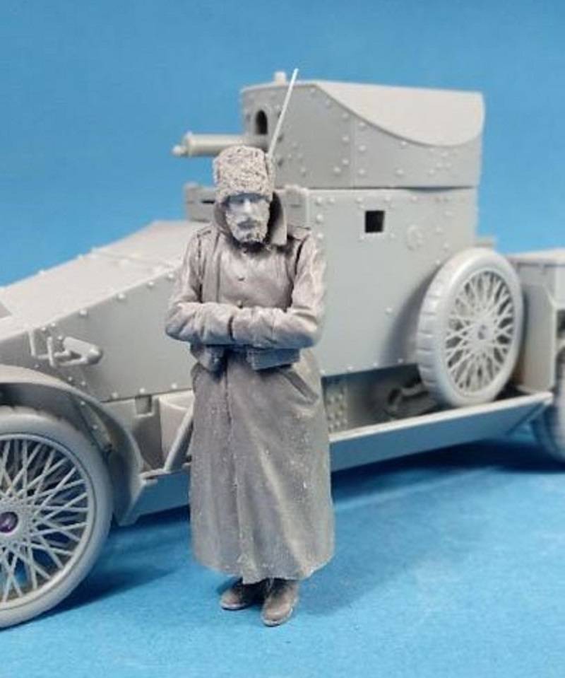 Imperial Russian Automobile Machine Gun Platoon Soldier on Guard Duty – Image 3