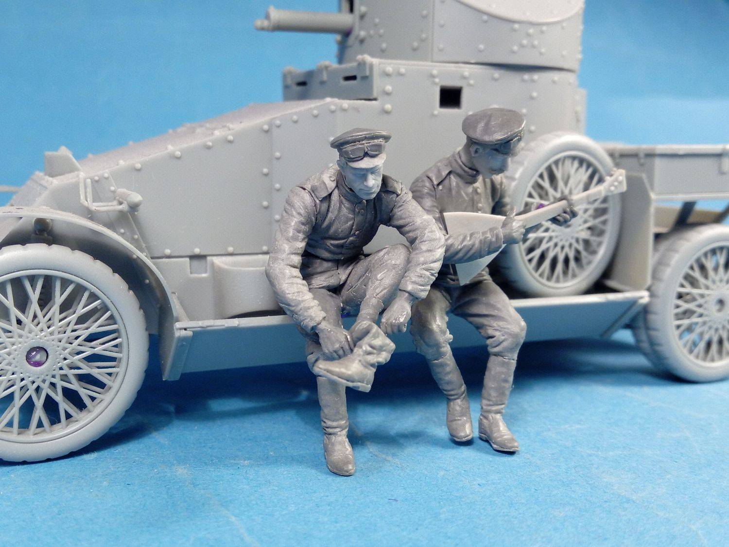 Imperial Russian Automobile Machine Gun Platoon Crewman Playing Balalaika – Image 4