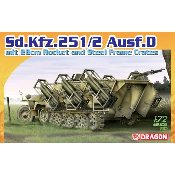 German Sd.Kfz.251 Ausf.D mit 28cm Rocket and Steel Frame Crates