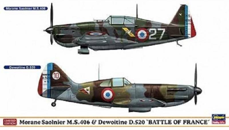 Morane Saulnier M.S.406 & Dewoitine D.520 `Battle of France`