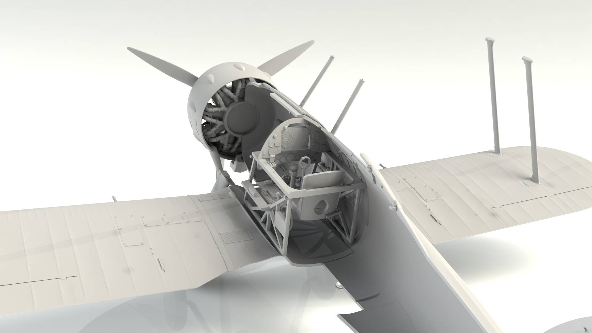 Gloster Gladiator Mk.II WWII British Fighter – Image 4