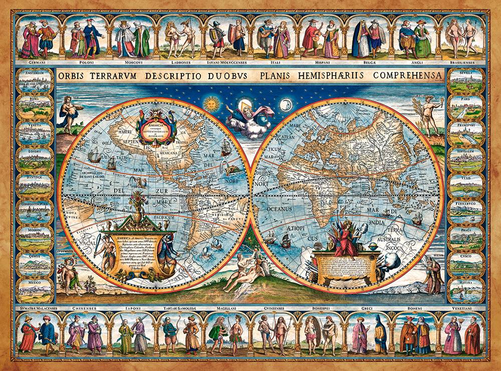 MAP OF THE WORLD 1639 – Image 2