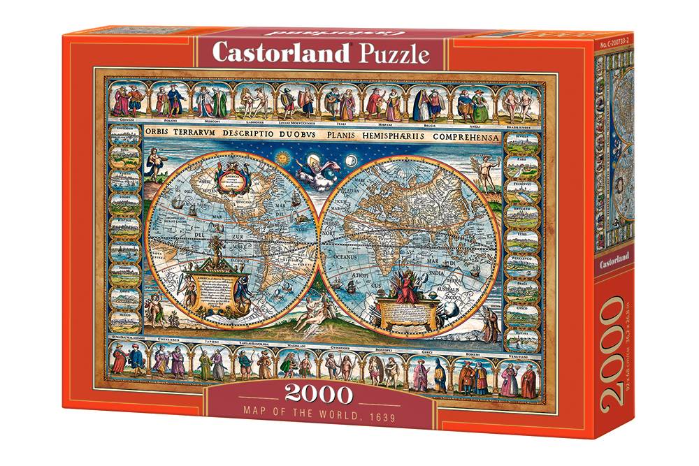 MAP OF THE WORLD 1639