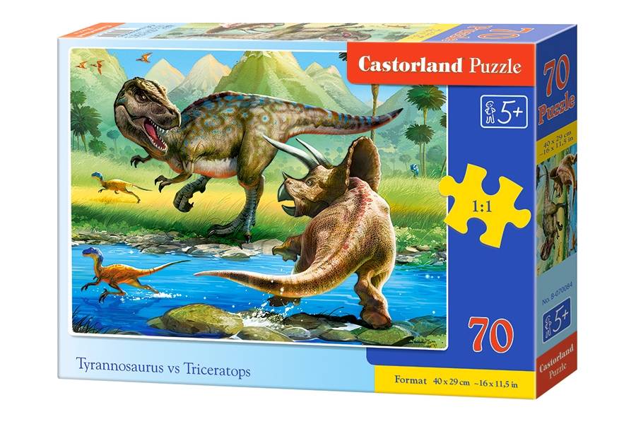 TYRANNOSAURUS VS TRICERATOPS