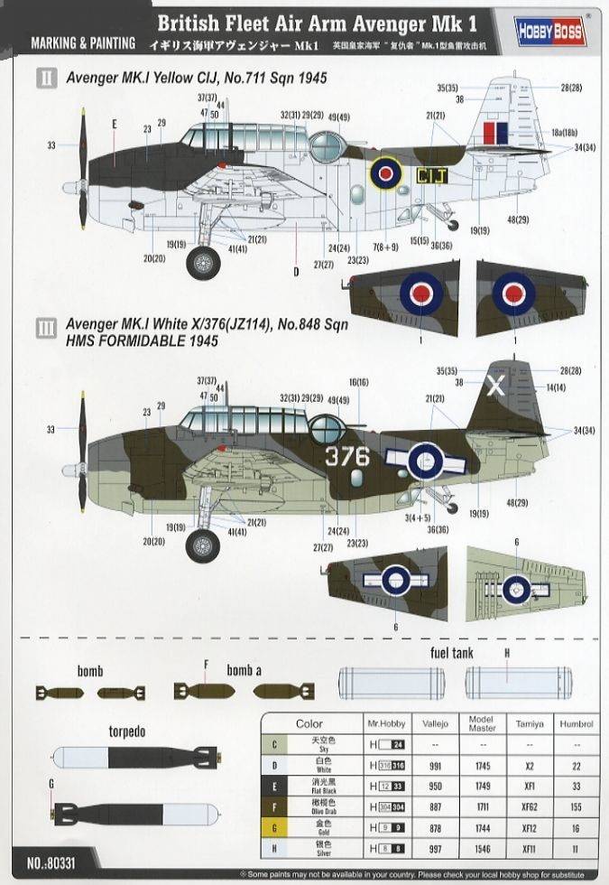 British Fleet Air Arm Avenger Mk 1 – Image 11