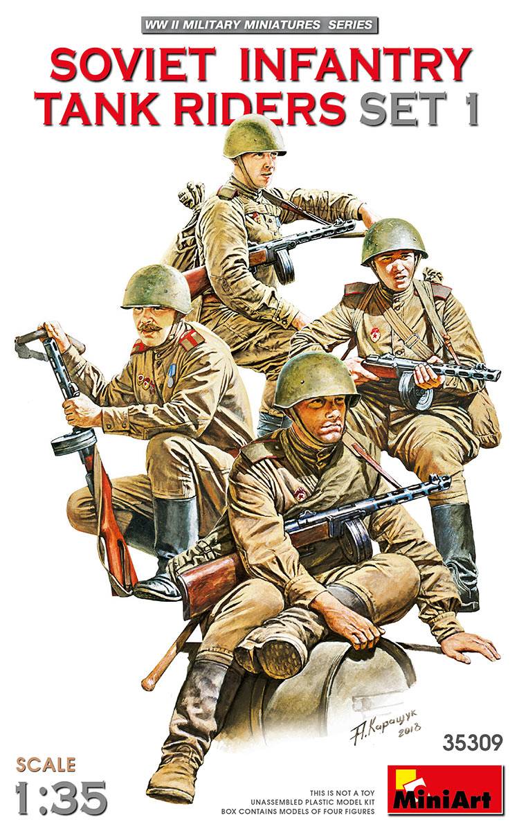 SOVIET INFANTRY TANK RIDERS SET 1