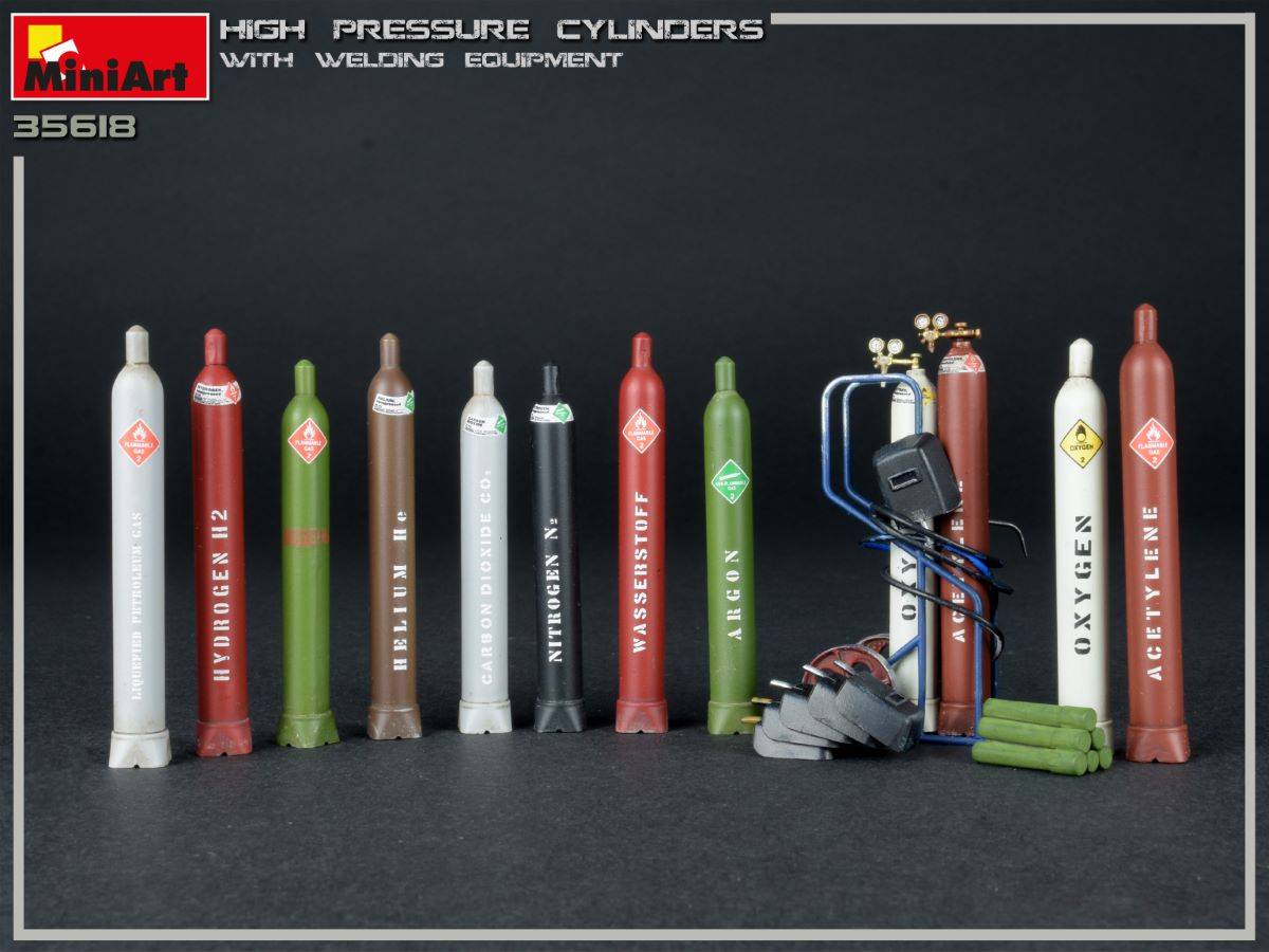 HIGH PRESSURE CYLINDERS w/WELDING EQUIPMENT – Image 2