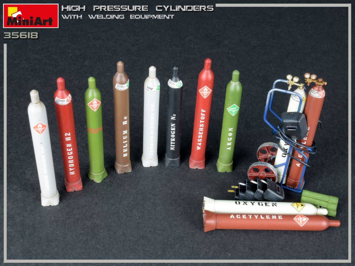 HIGH PRESSURE CYLINDERS w/WELDING EQUIPMENT – Image 3