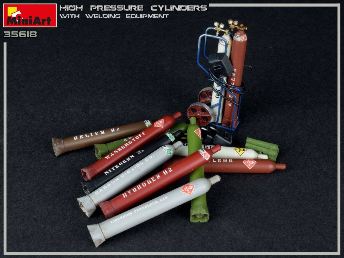HIGH PRESSURE CYLINDERS w/WELDING EQUIPMENT – Image 5
