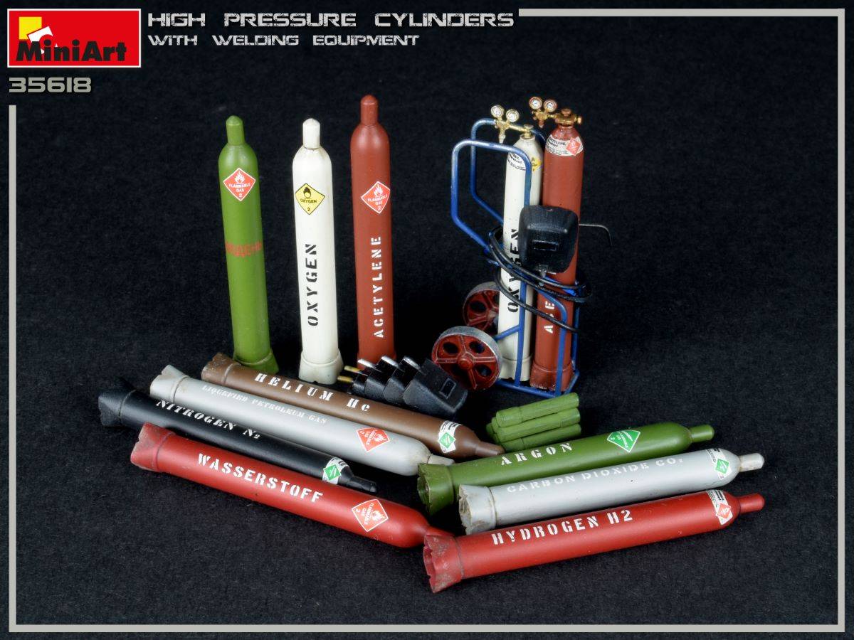 HIGH PRESSURE CYLINDERS w/WELDING EQUIPMENT – Image 6