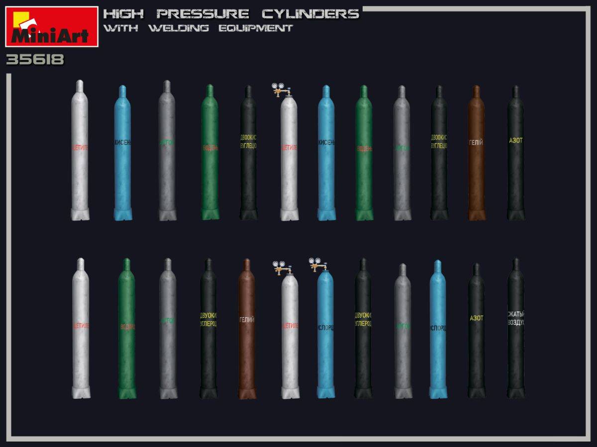 HIGH PRESSURE CYLINDERS w/WELDING EQUIPMENT – Image 8