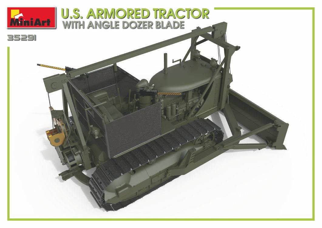 U.S. ARMORED TRACTOR WITH ANGLE DOZER BLADE – Image 9