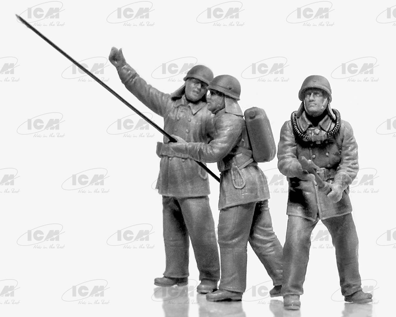 Chernobyl 2. Fire Fighters (AC-40-137A firetruck 4 figures diorama base with background) – Image 7