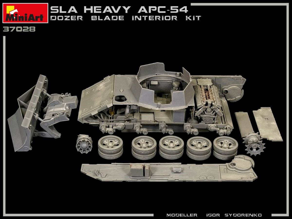 SLA APC T-54 w/DOZER BLADE. INTERIOR KIT – Image 12