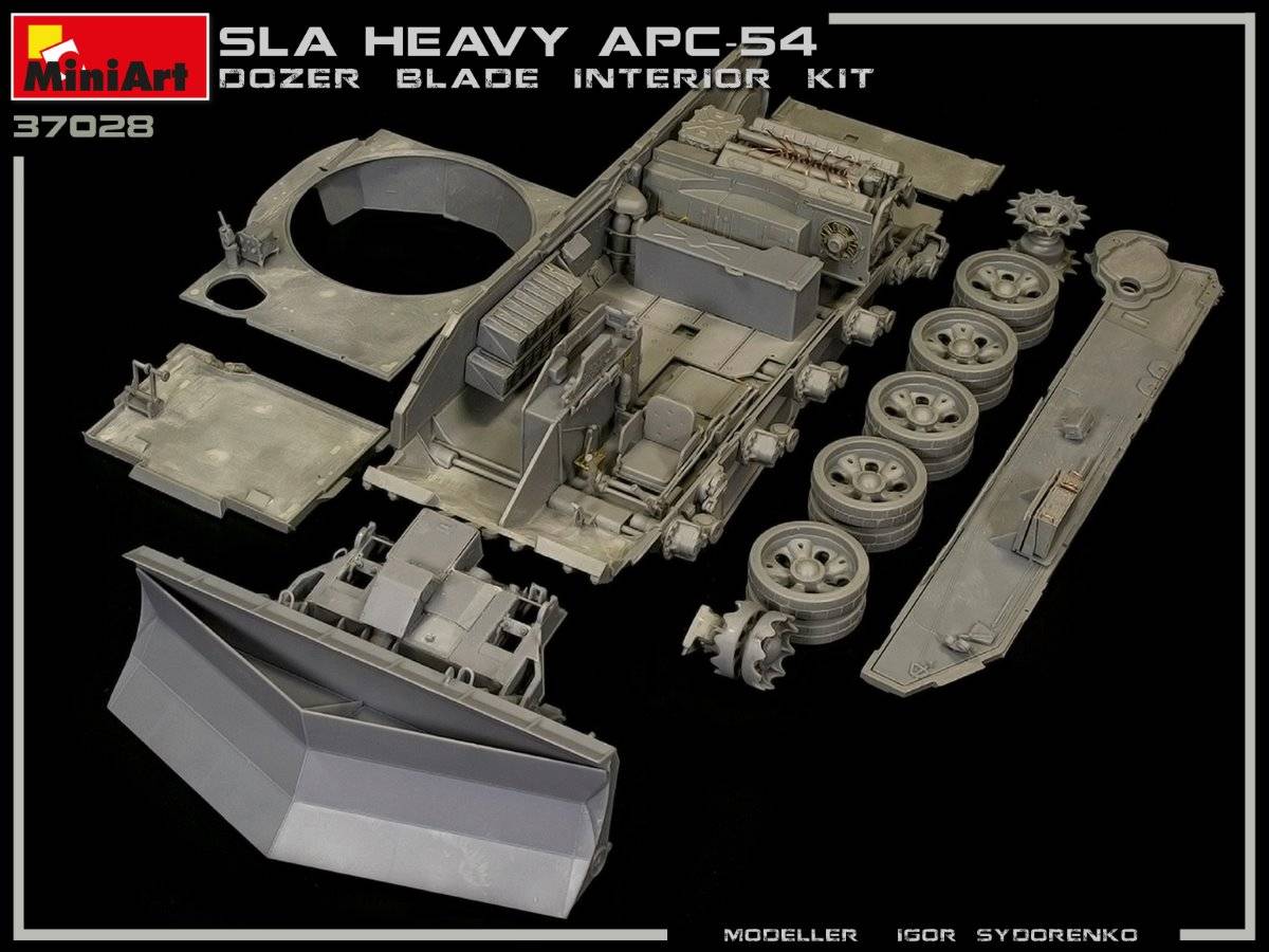 SLA APC T-54 w/DOZER BLADE. INTERIOR KIT – Image 13