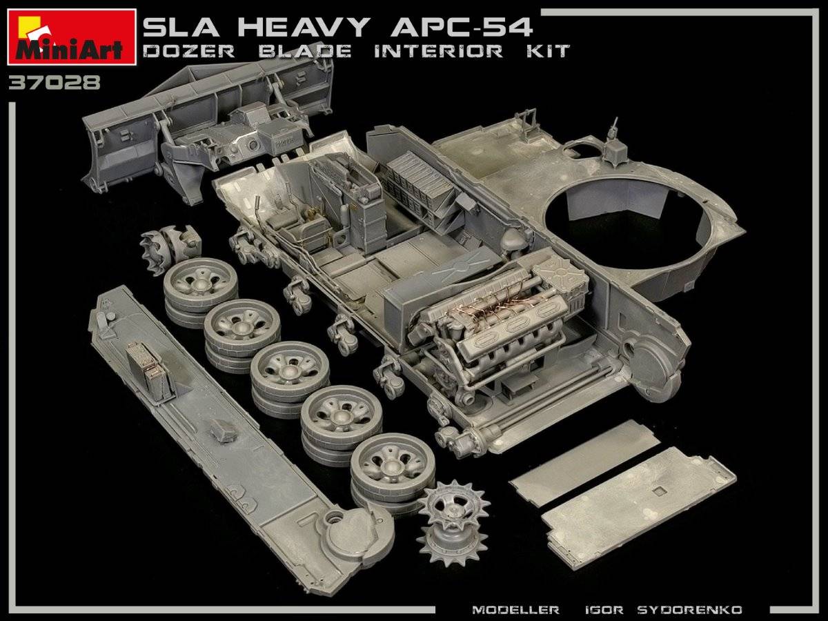 SLA APC T-54 w/DOZER BLADE. INTERIOR KIT – Image 14