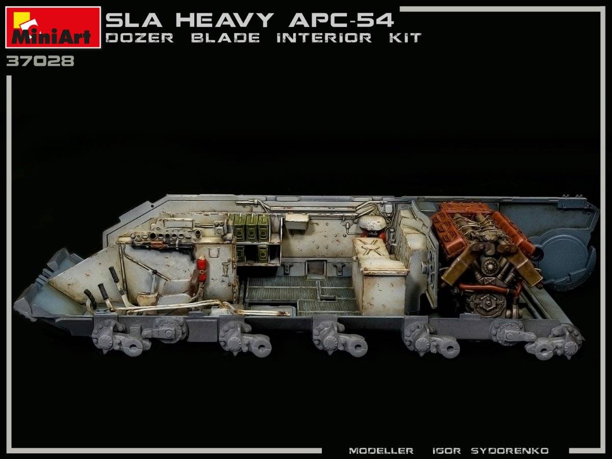 SLA APC T-54 w/DOZER BLADE. INTERIOR KIT – Image 15