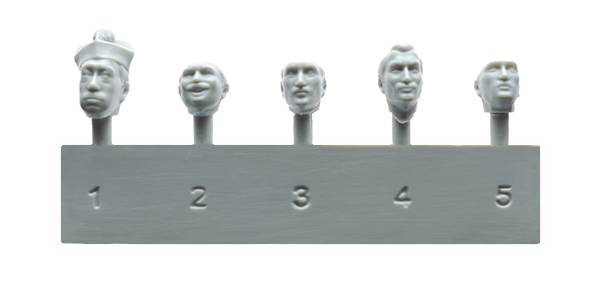 FRENCH CIVILIANS ’30-’40s. RESIN HEADS – Image 4