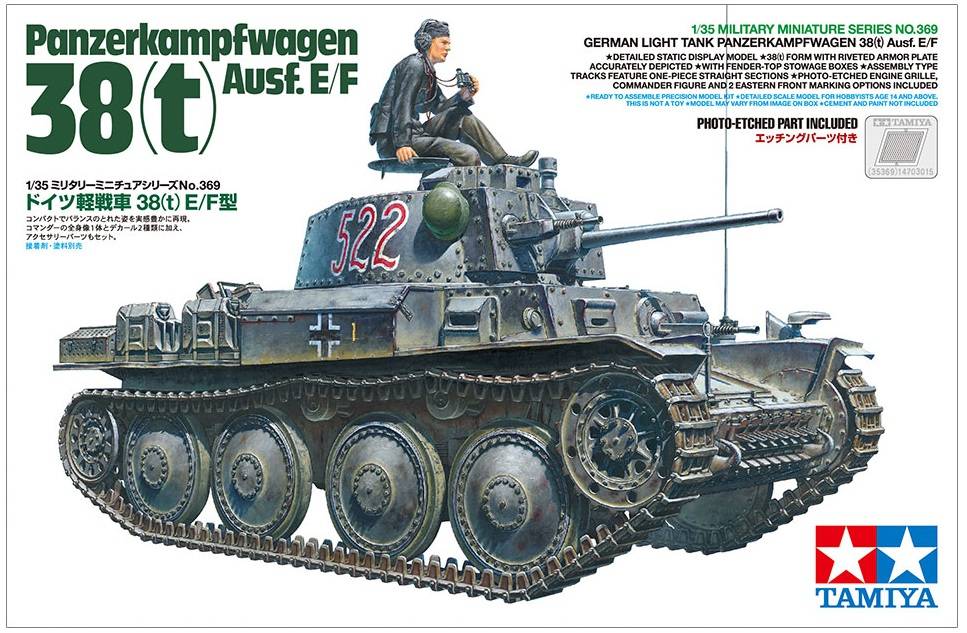 German Light Tank Panzerkampfwagen 38(t) Ausf.E/F