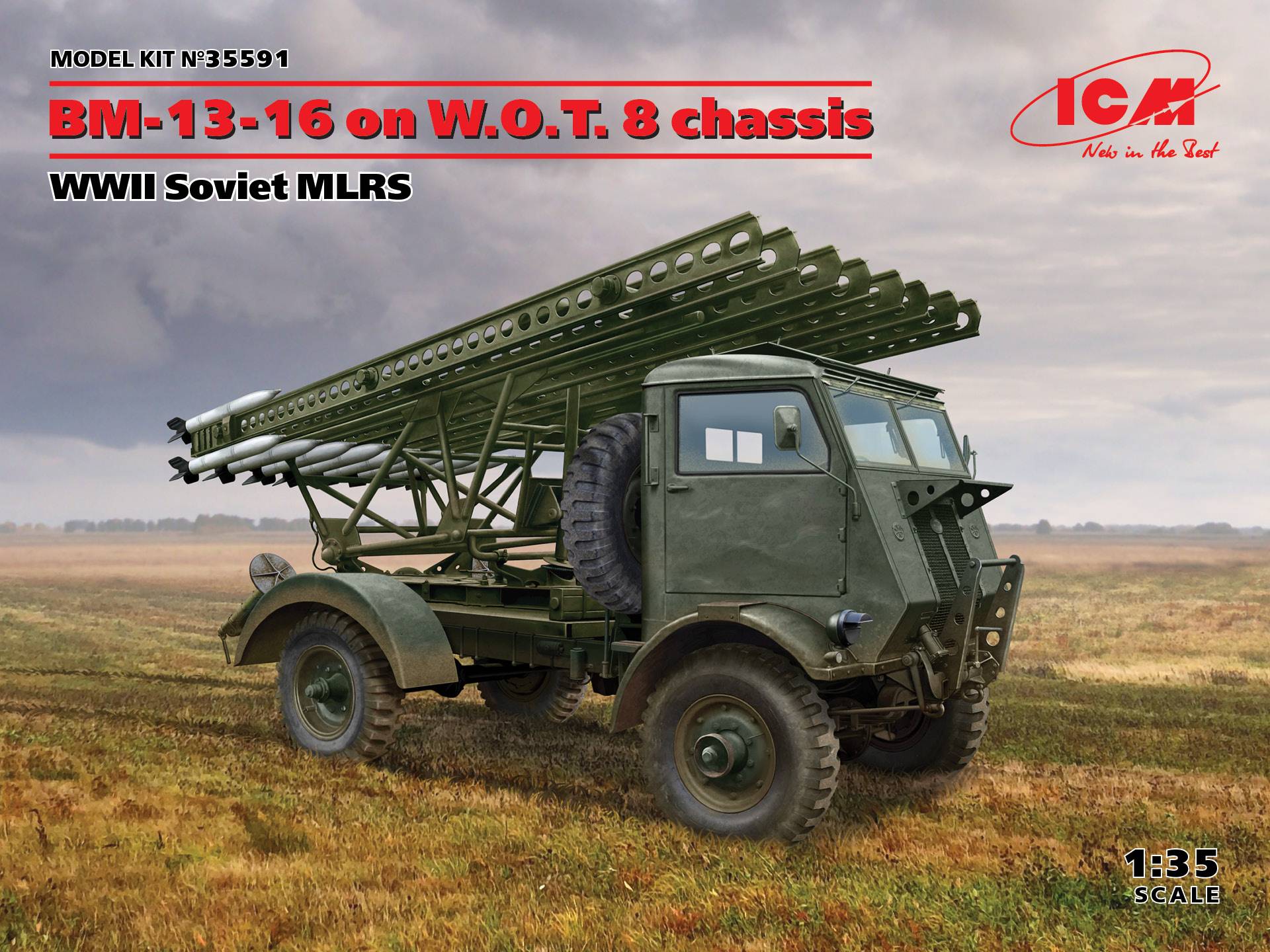BM-13-16 on W.O.T. 8 chassis WWII Soviet MLRS