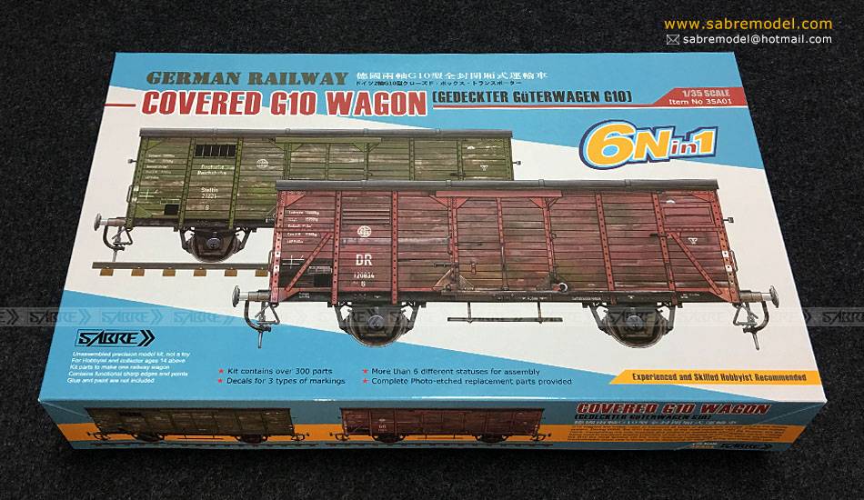 GERMAN RAILWAY COVERED G10 WAGON – Image 8