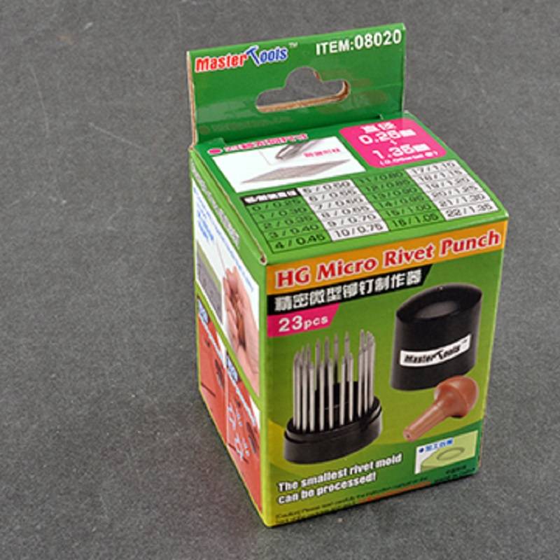 HG Micro Rivet Punch (23 Pcs , 0.25mm-1.35mm) – Image 2