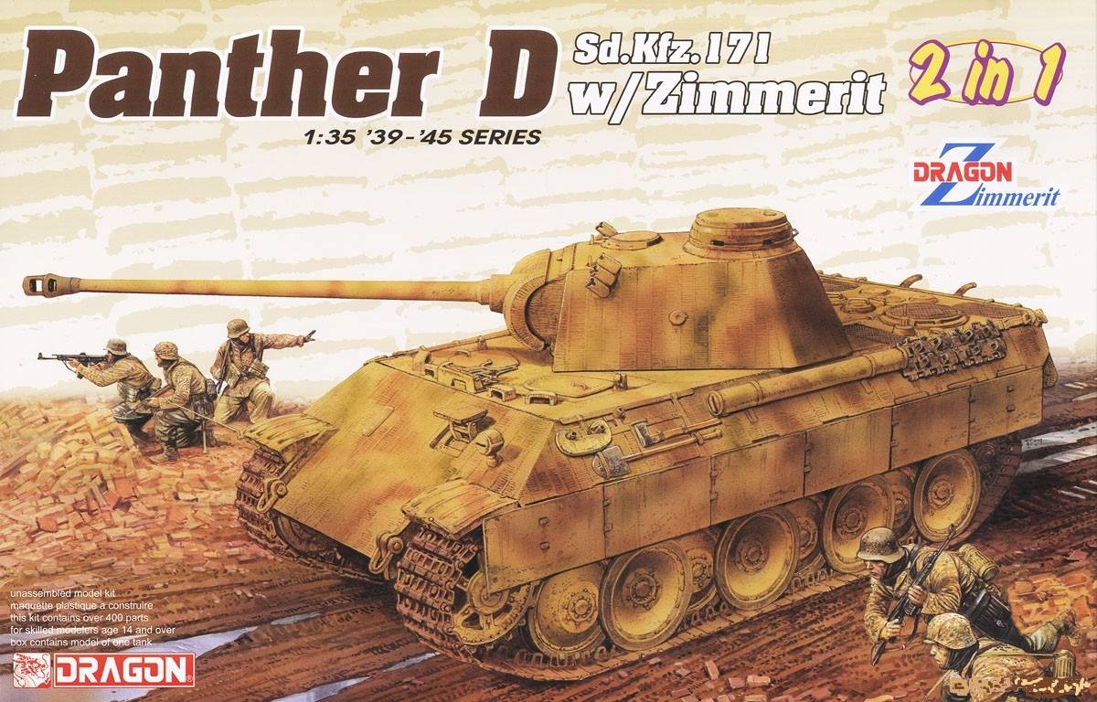 Pz.Kpfw. V Sd.Kfz. 171 Panther Ausf. D w/Zimmerit 2 in 1