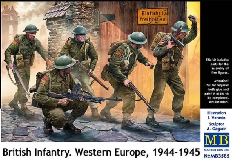 British Infantry. Western Europe, 1944-1945
