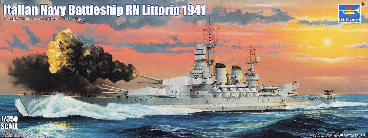 Italian Navy Battleship RN Littorio 1941