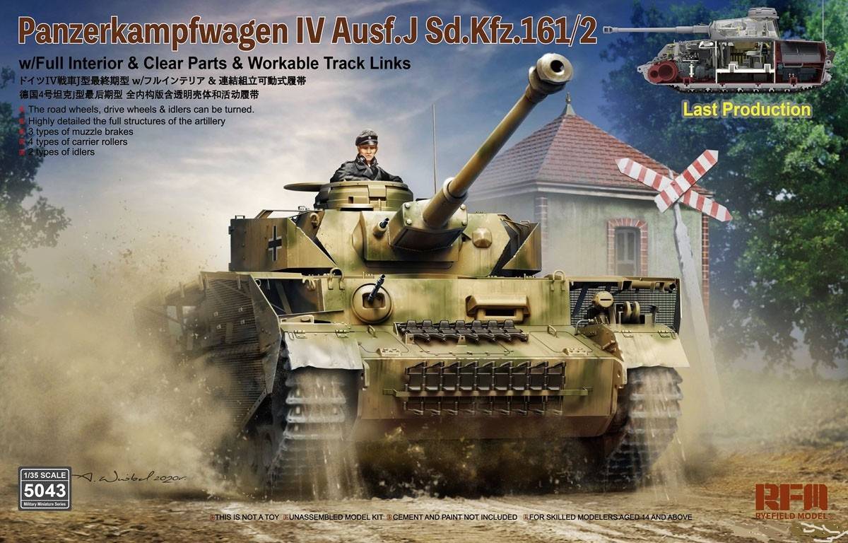 Pz.Kpfw.IV Ausf. J Sd.Kfz.162/2 Last Production With full interior & workable track links