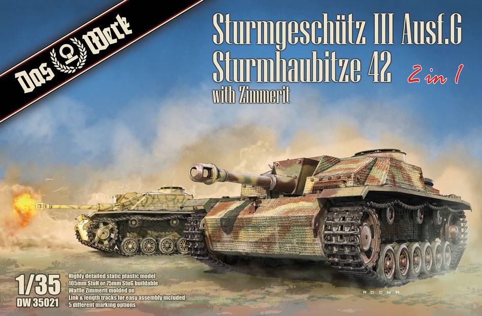 Sturmgeschutz III Ausf.G / Sturmhaubitze 42 (2 in 1) w/Zimmerit