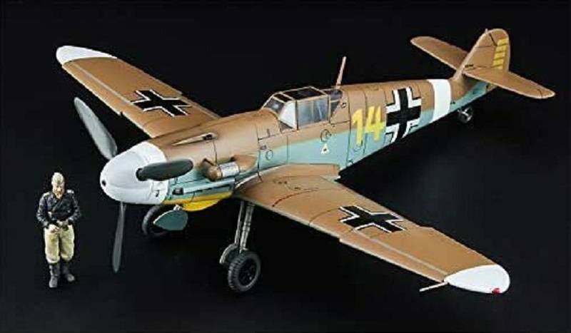 Messerschmitt Bf109F-4 Trop Star of Africa MARSEILLE w/Figure – Image 3