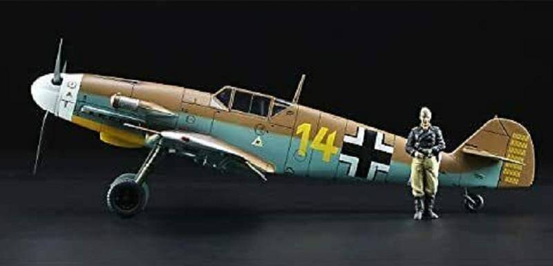 Messerschmitt Bf109F-4 Trop Star of Africa MARSEILLE w/Figure – Image 6
