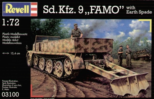 Sd. Kfz. 9 FAMO with earth spade