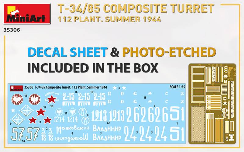 TOURELLE COMPOSITE T-34/85. 112 USINE. ÉTÉ 1944 – Image 3