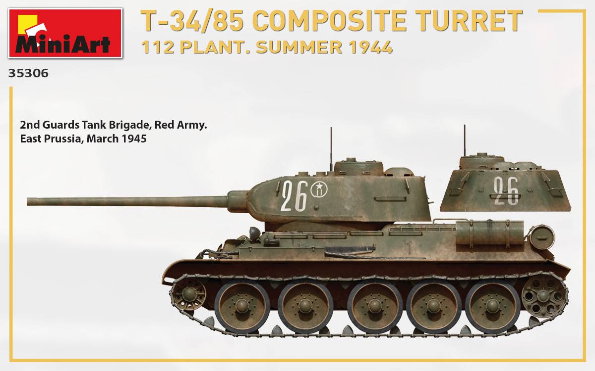 TOURELLE COMPOSITE T-34/85. 112 USINE. ÉTÉ 1944 – Image 10