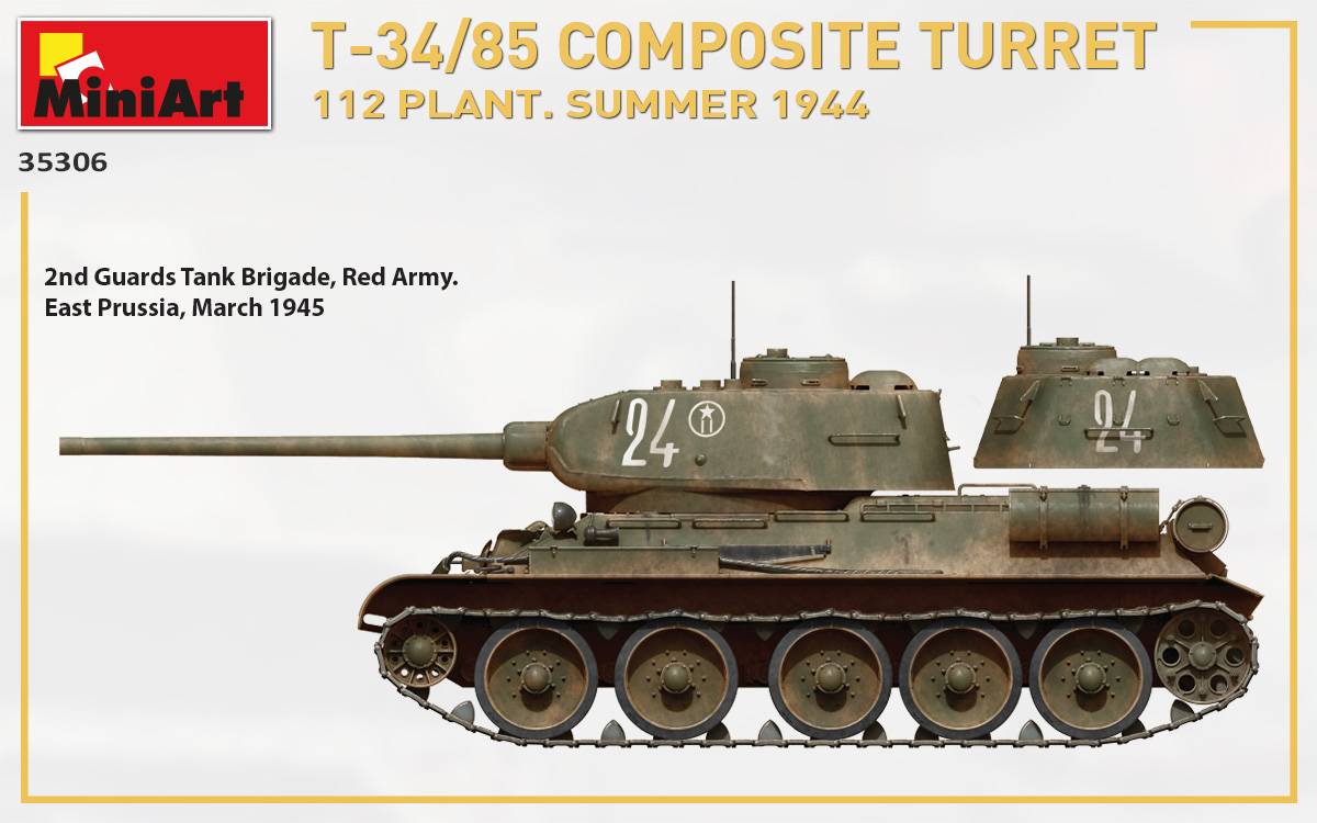 TOURELLE COMPOSITE T-34/85. 112 USINE. ÉTÉ 1944 – Image 11