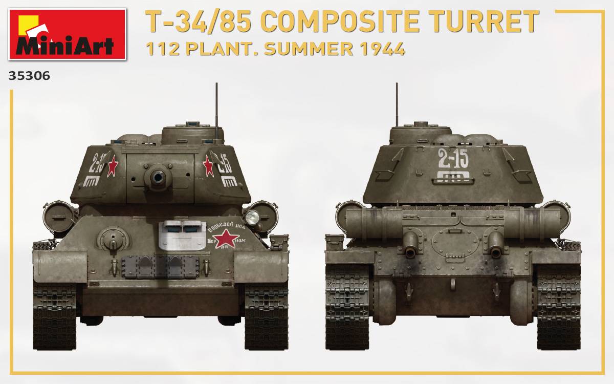 TOURELLE COMPOSITE T-34/85. 112 USINE. ÉTÉ 1944 – Image 17