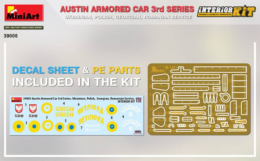 AUSTIN ARMORED CAR 3rd SERIES: UKRAINIAN, POLISH, GEORGIAN, ROMANIAN SERVICE. INTERIOR KIT – Image 10