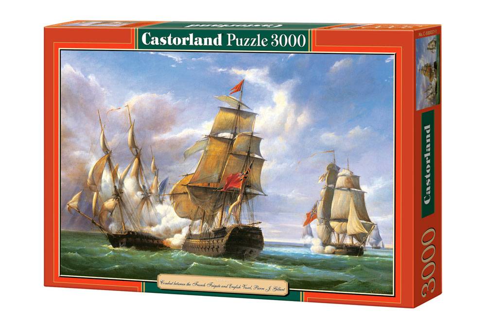 Combat between the French Frigate La Canonniere and the English Vessel The Tremendous