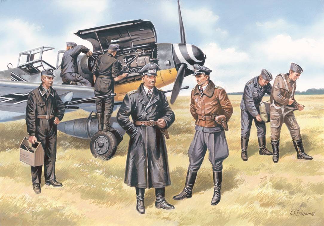 German Luftwaffe Pilots and Ground Personnel (1939-1945) – Image 2