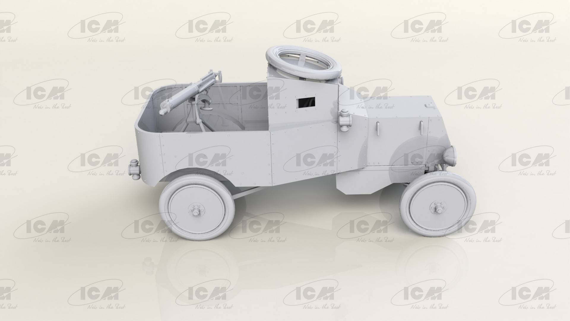 Model T RNAS Armoured Car with WWI British Tank Crew – Image 2